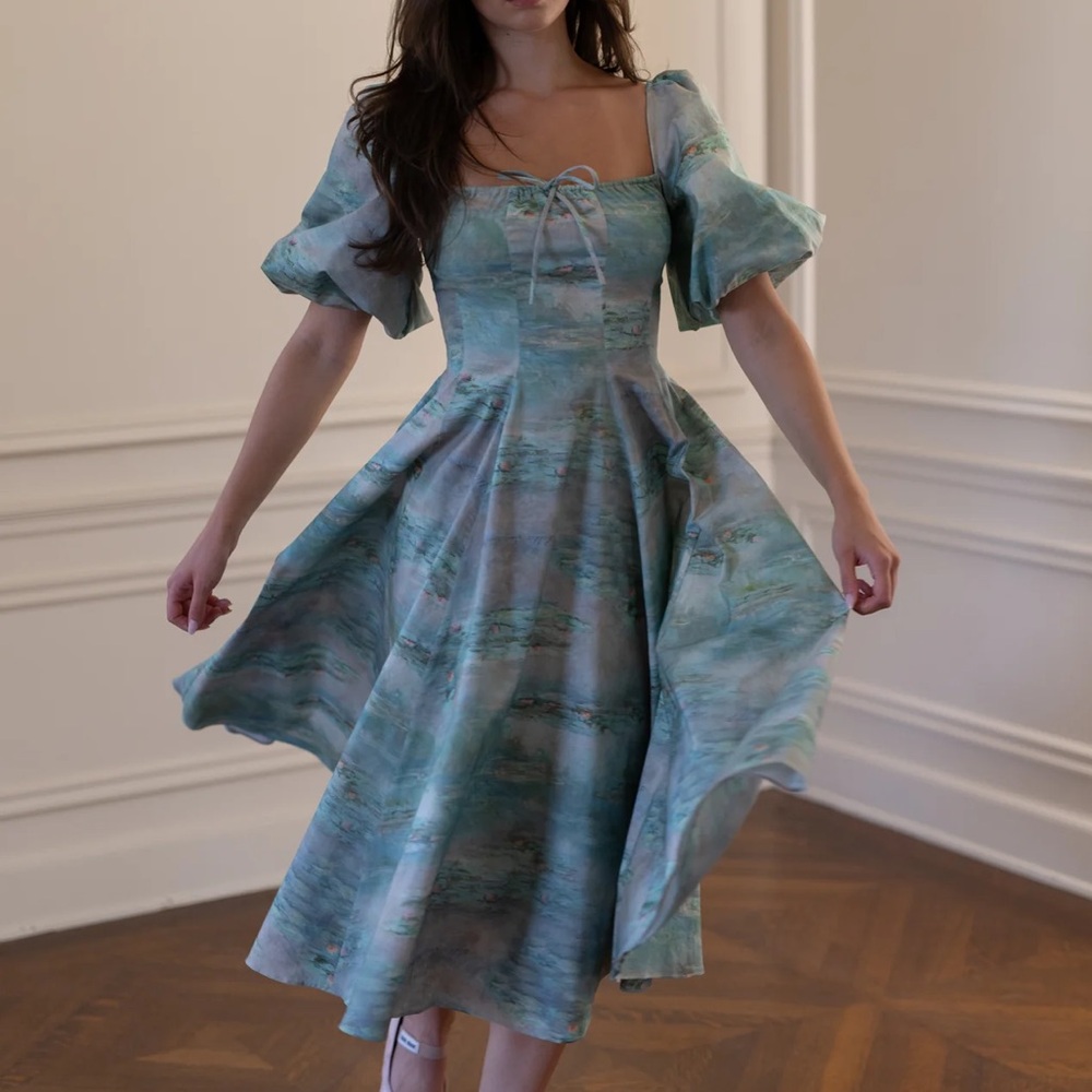 NEW Selkie The Water Lilies Day Dress XS